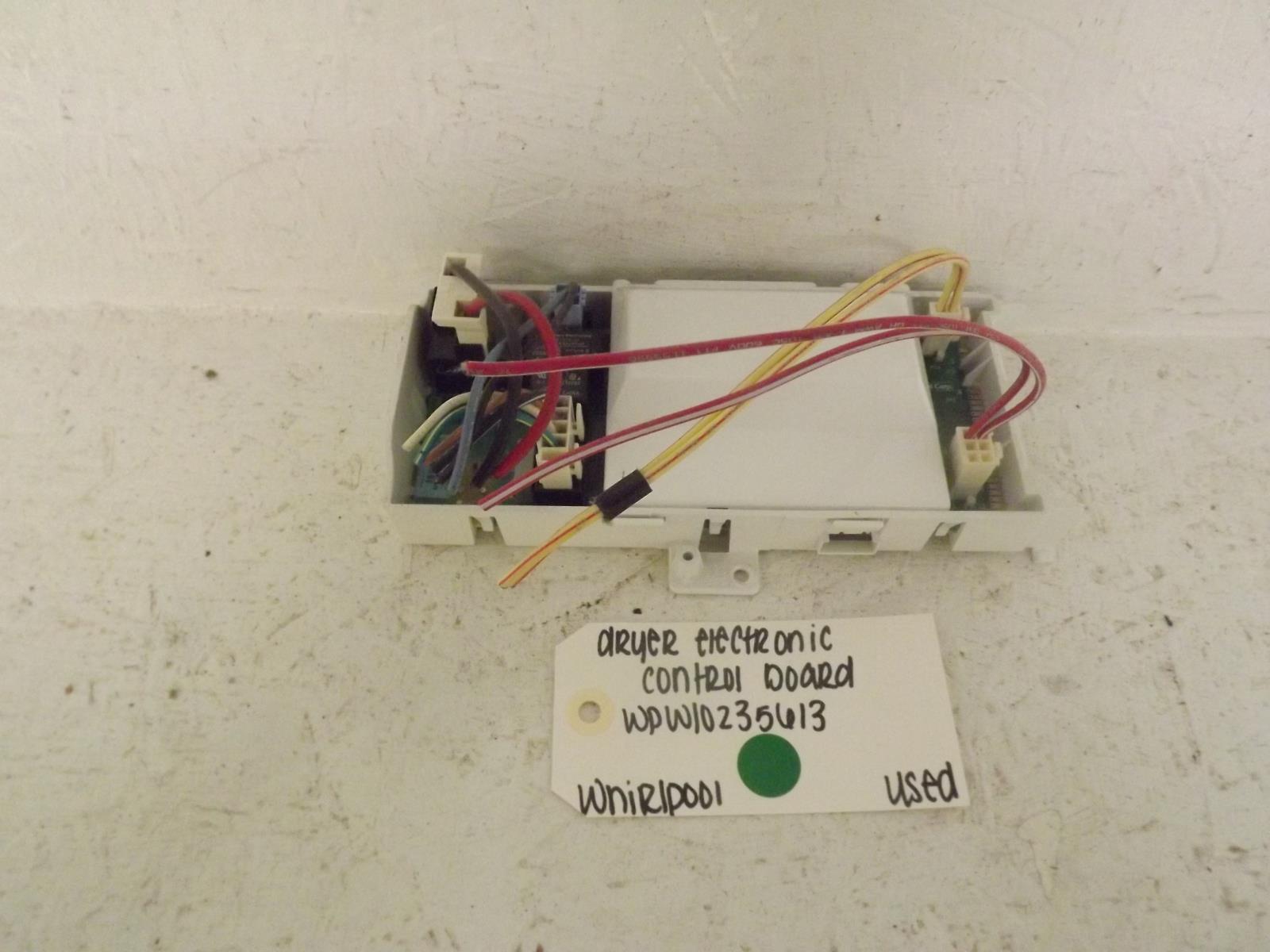 Whirlpool Dryer WPW10235613 Electronic Control Board Used Whirlpool Dryer WPW10235613 Electronic Control Board Used